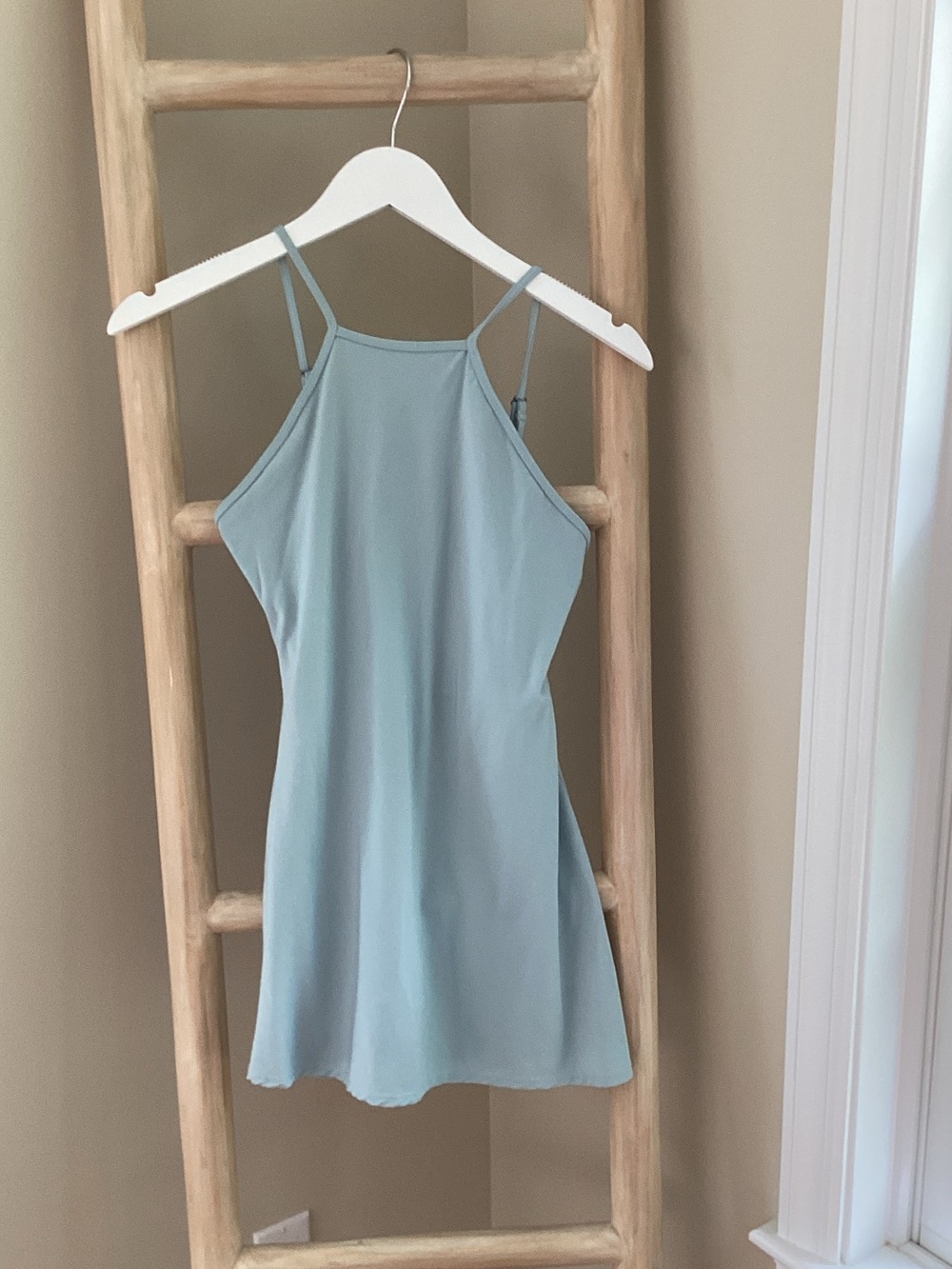 Abercrombie & Fitch light teal halter athletic dress